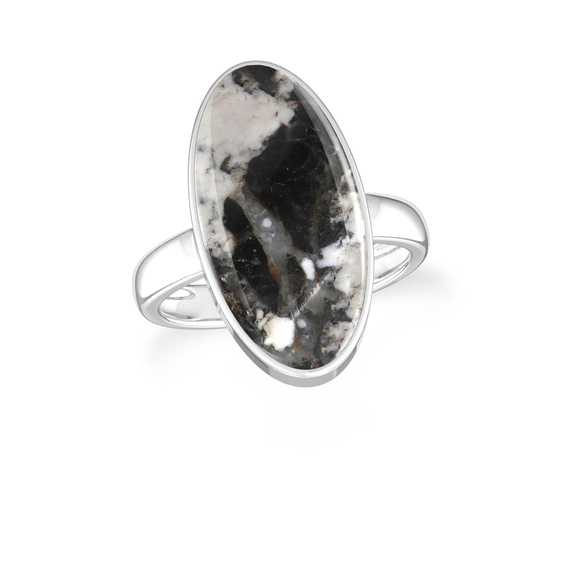 white-buffalo bezel-set ring