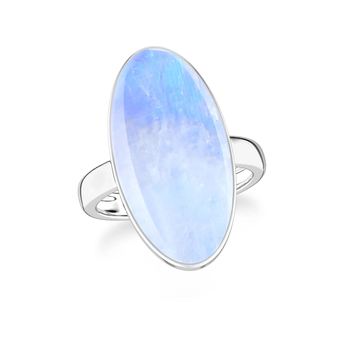 purple-moonstone bezel-set ring