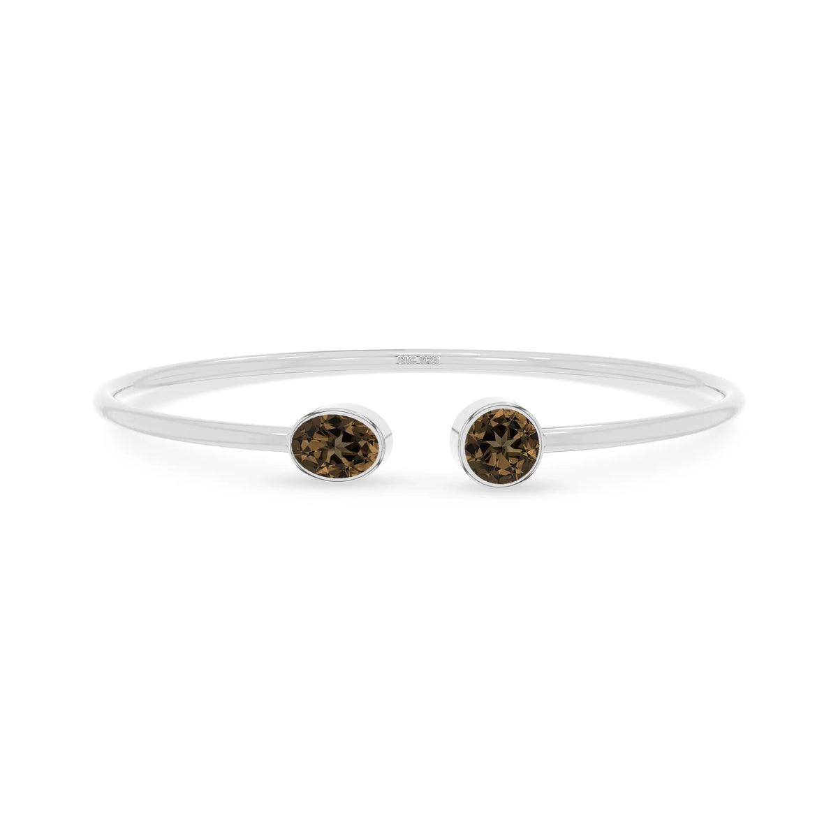 smoky quartz cut bracelet