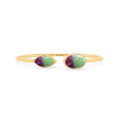 ruby zoisite cab bracelet