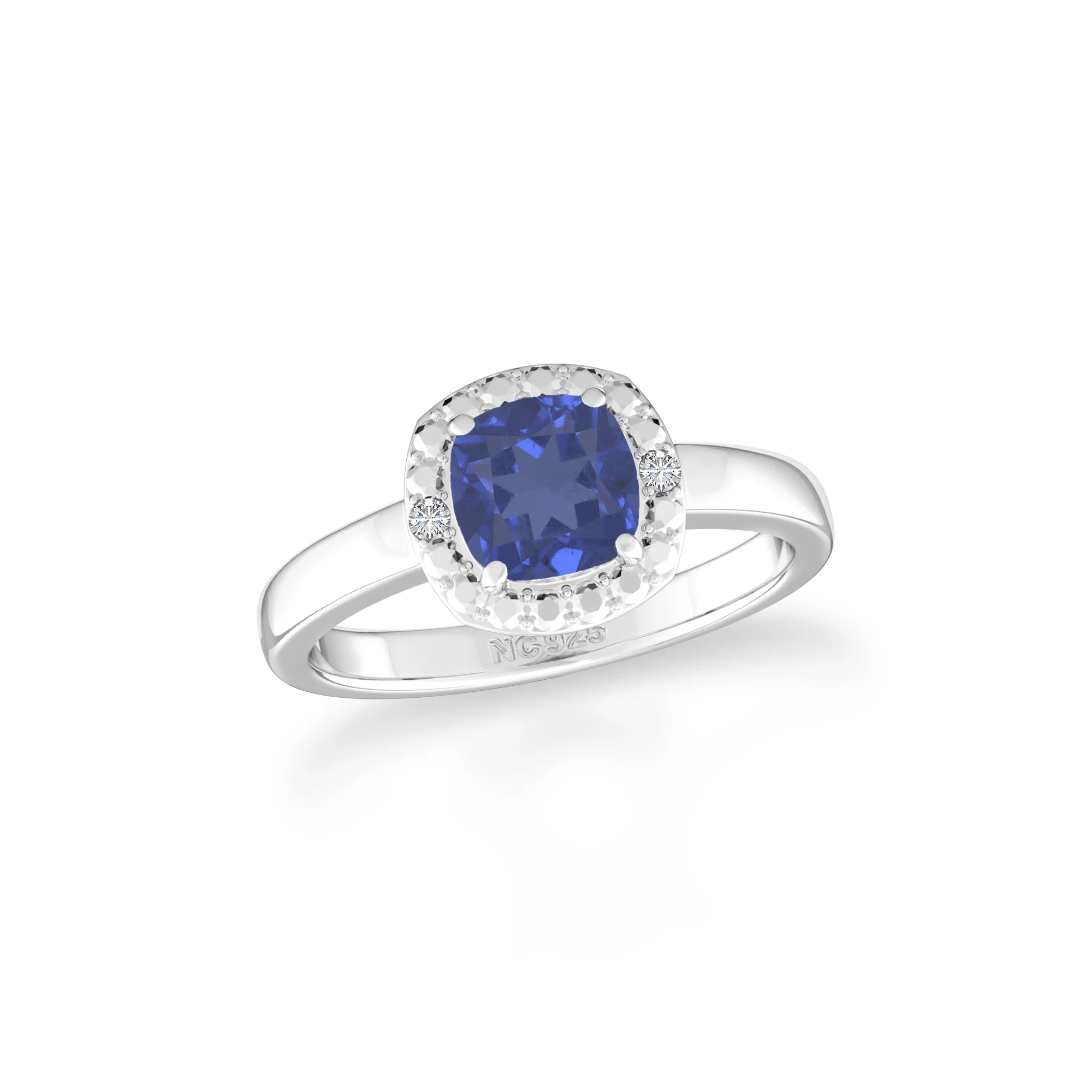 kyanite prong-set ring