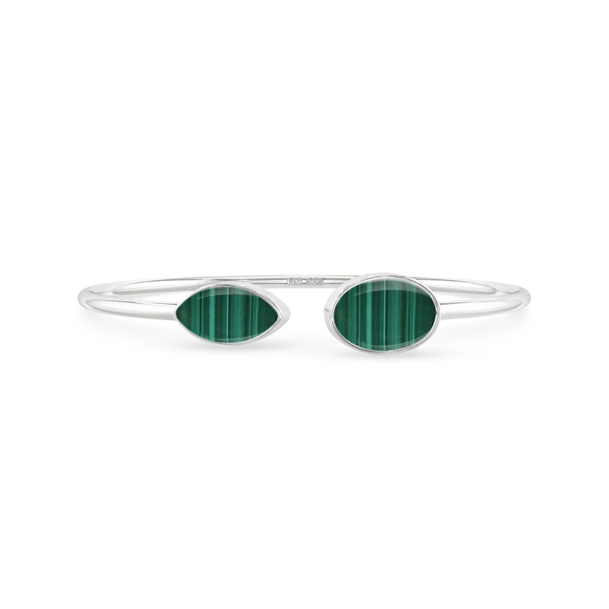 malachite cab bracelet