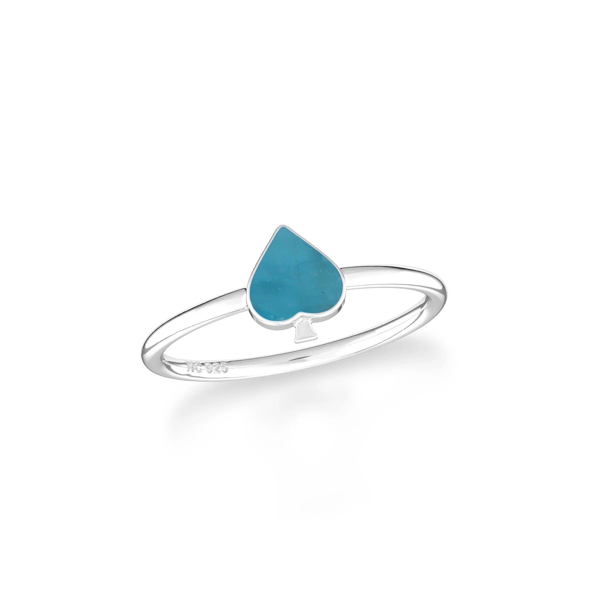 neon-apatite stackable bezel-set ring