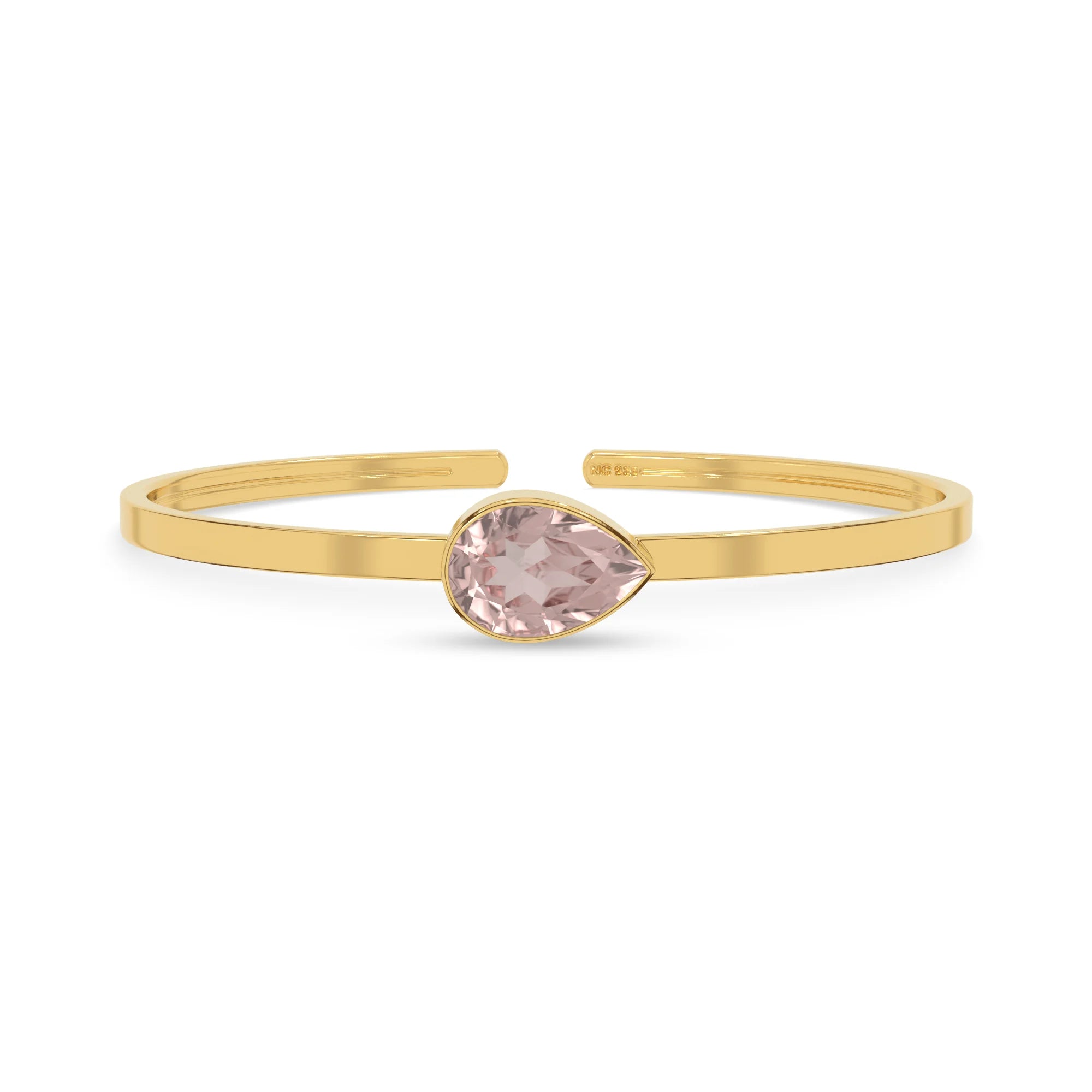 rose quartz cut bracelet
