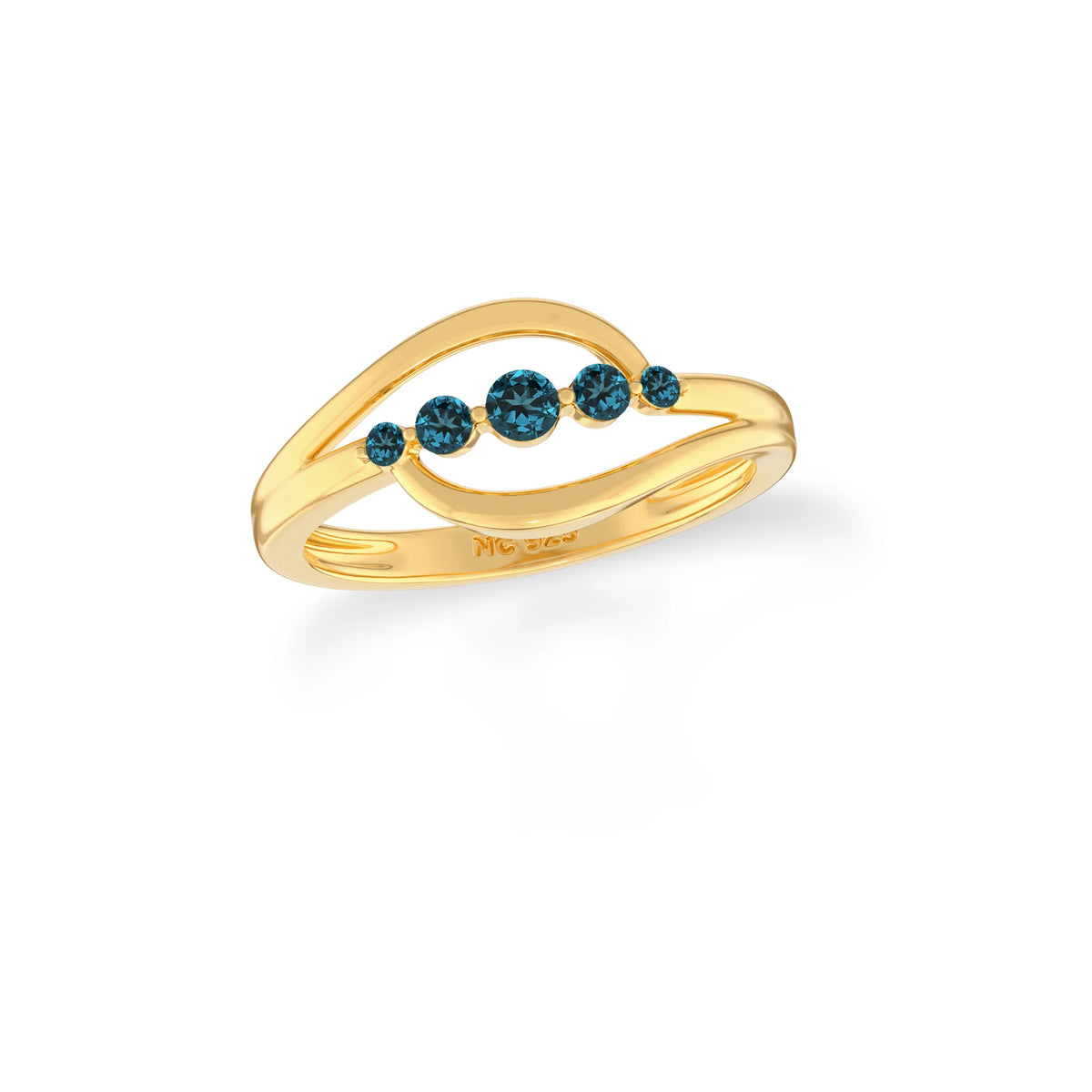london blue topaz prong-set ring