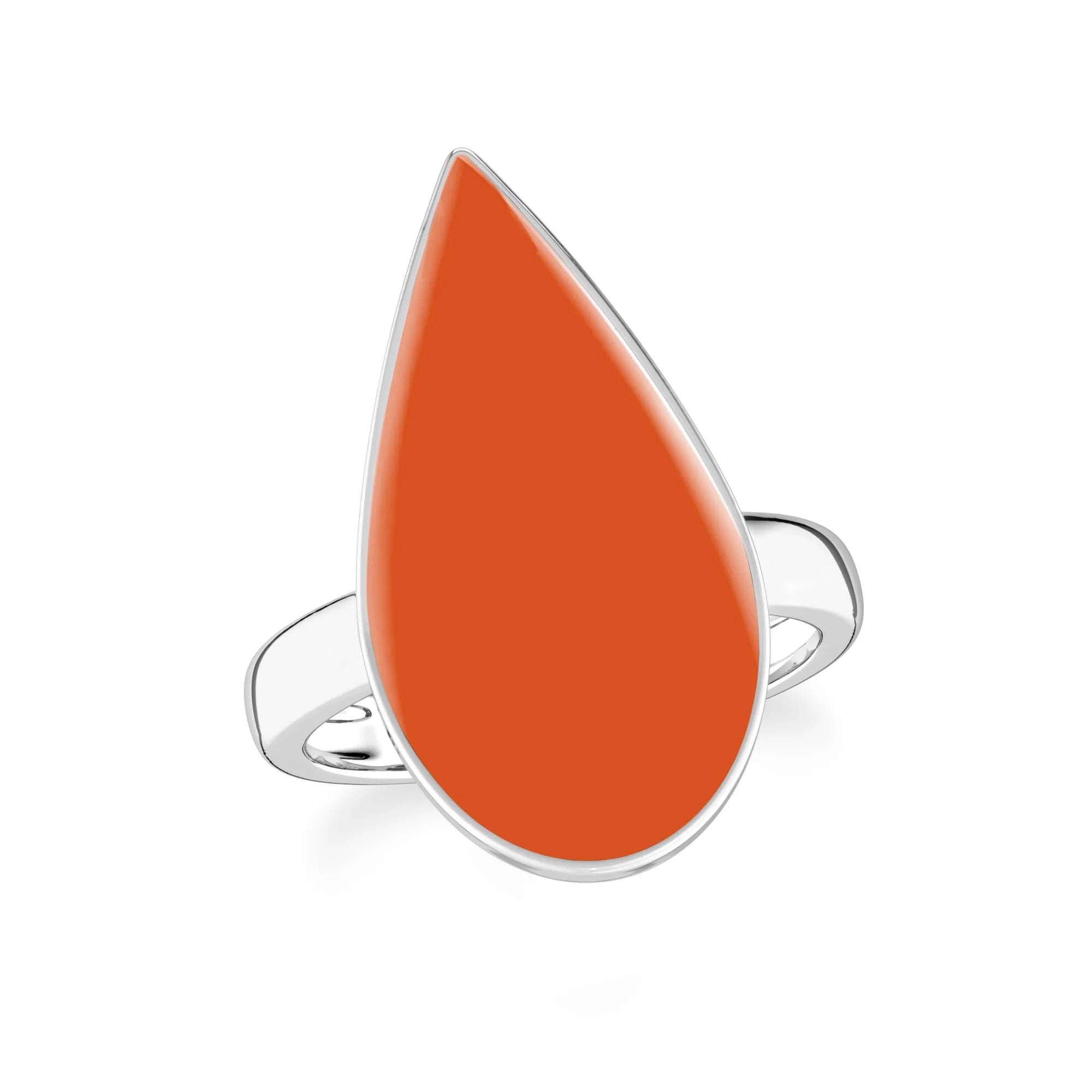 carnelian bezel-set ring