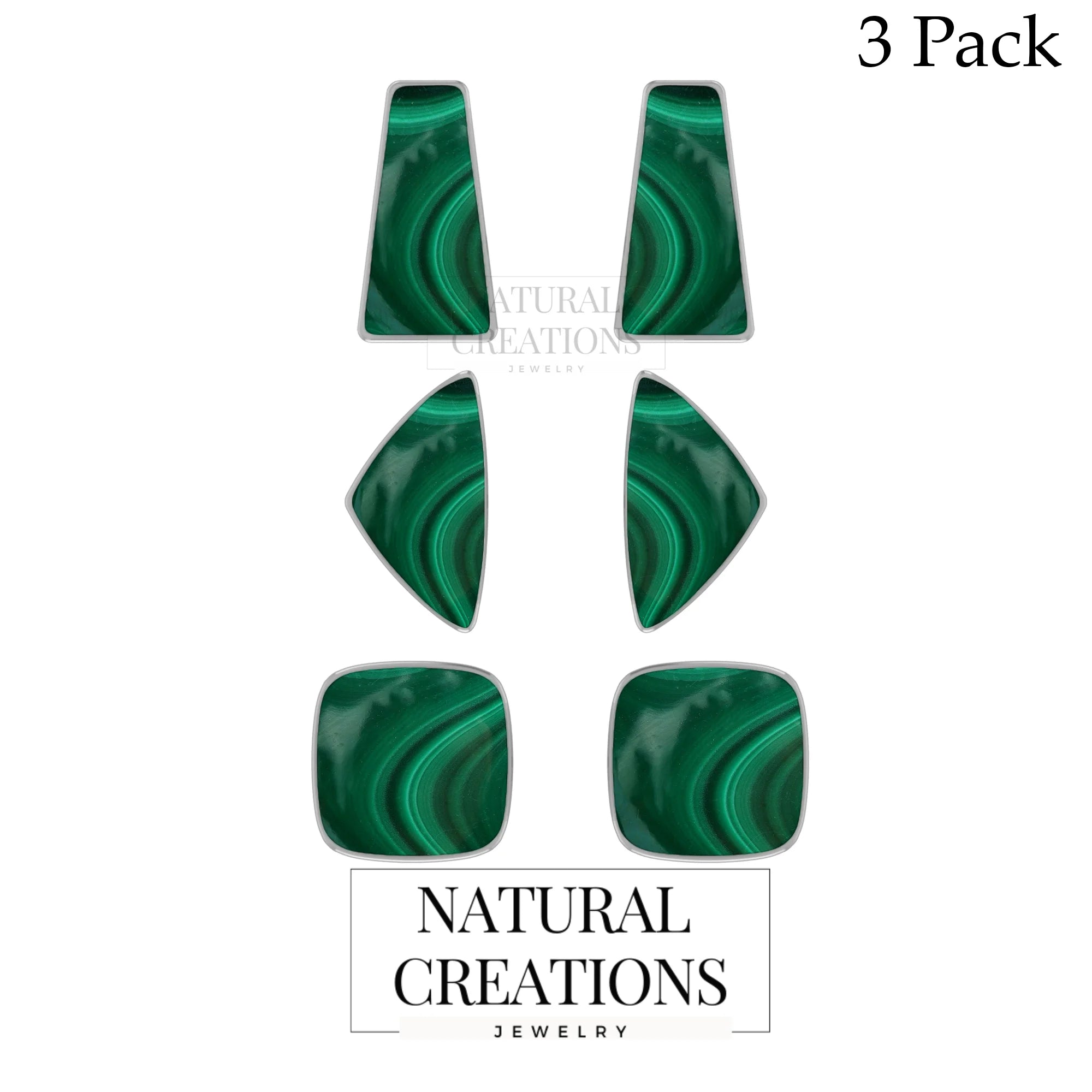 malachite earrings