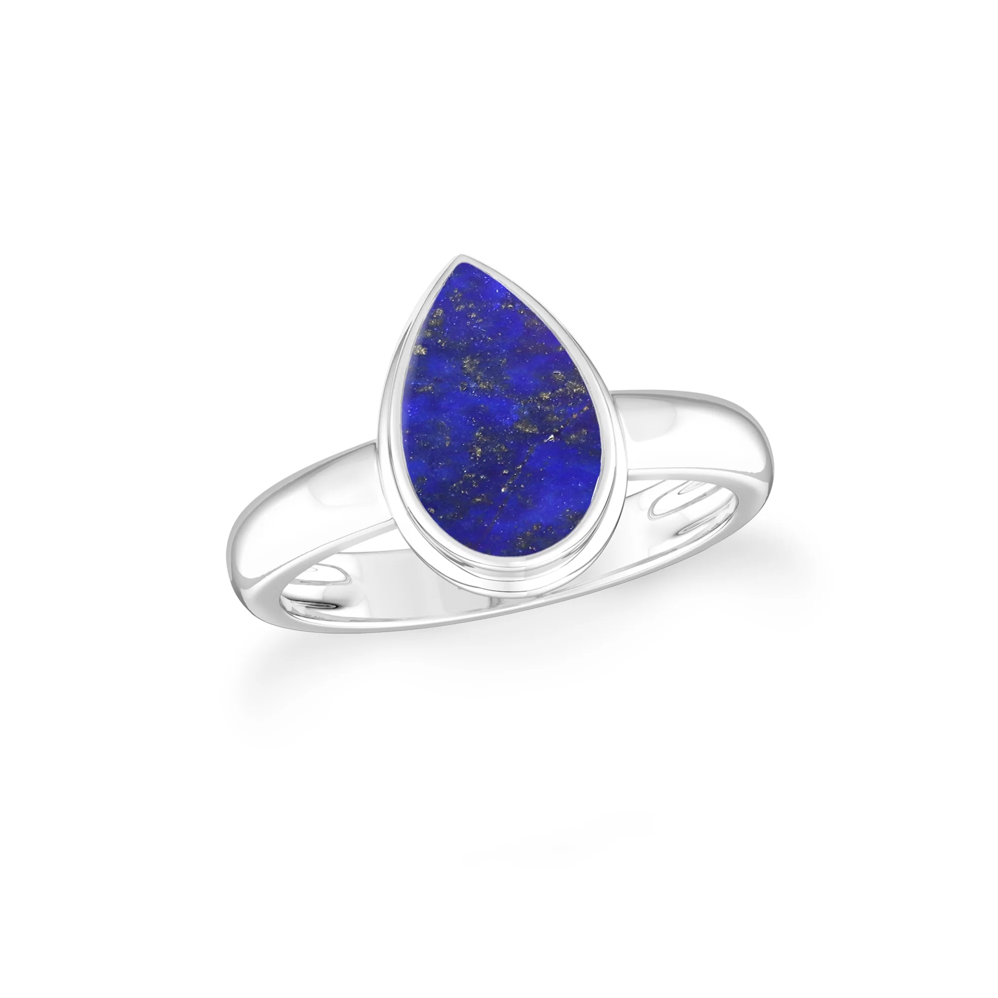 lapis-lazuli bezel-set ring
