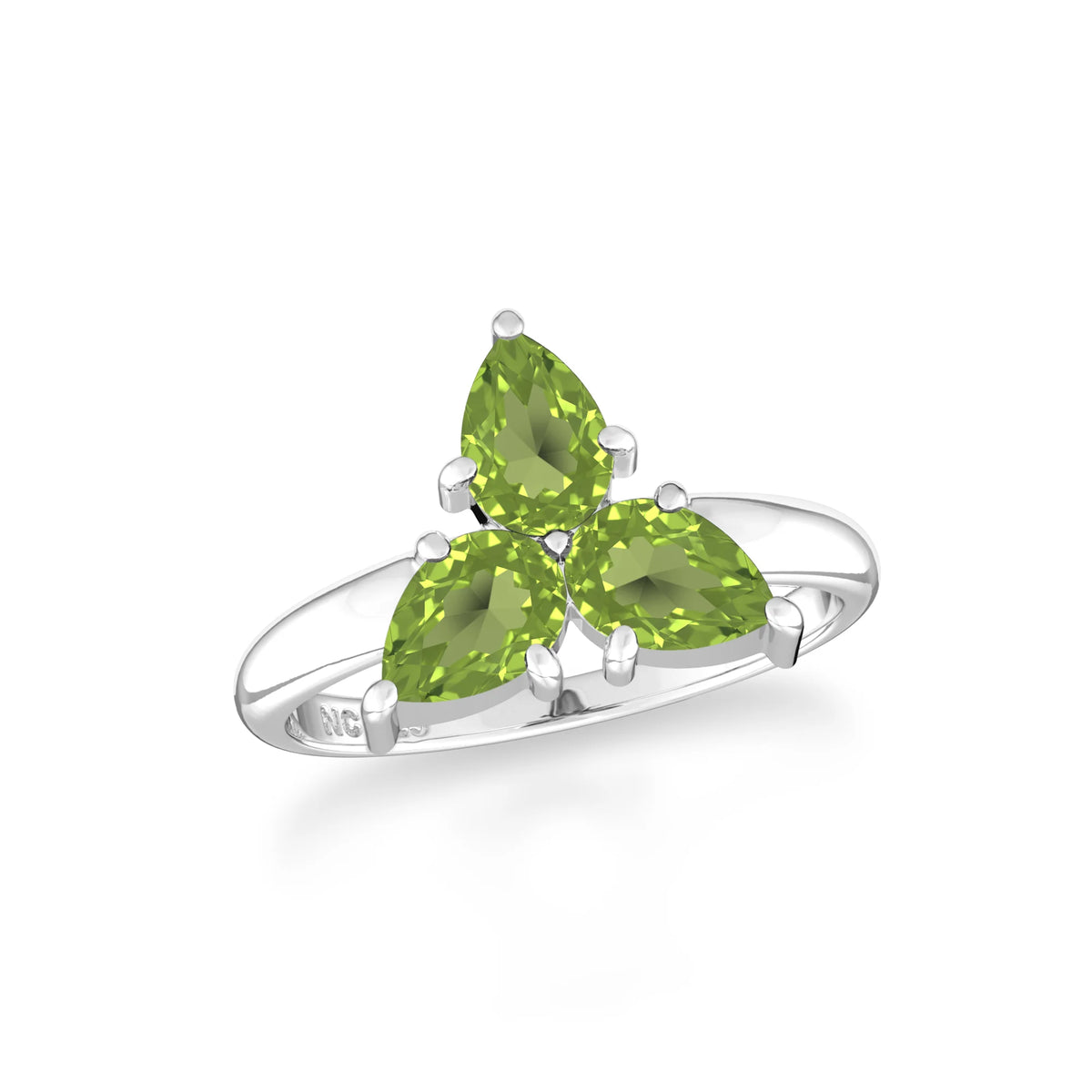 peridot prong-set ring