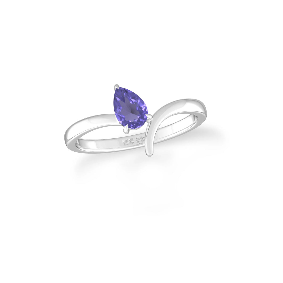 natural rainbow moonstone ring for women in sterling silver