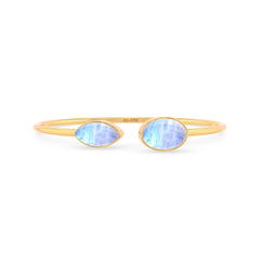 purple moonstone cab bracelet
