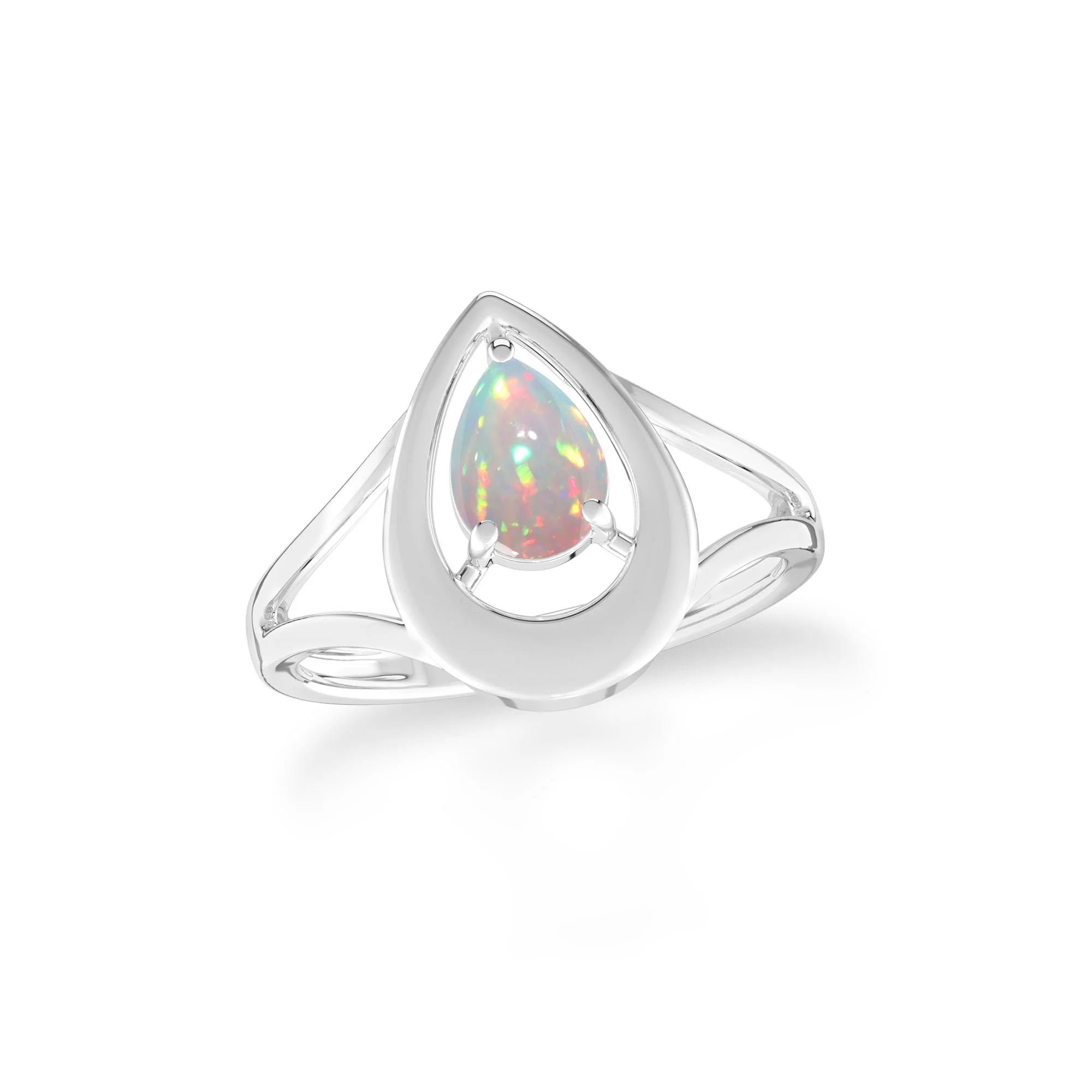 natural ethiopian opal ring