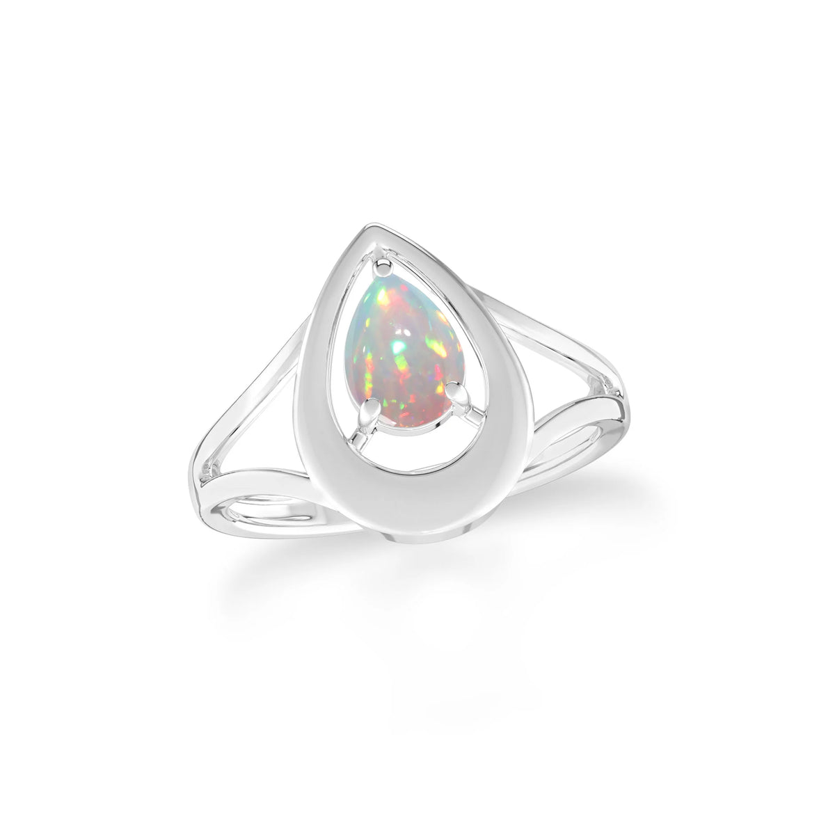 natural ethiopian opal ring
