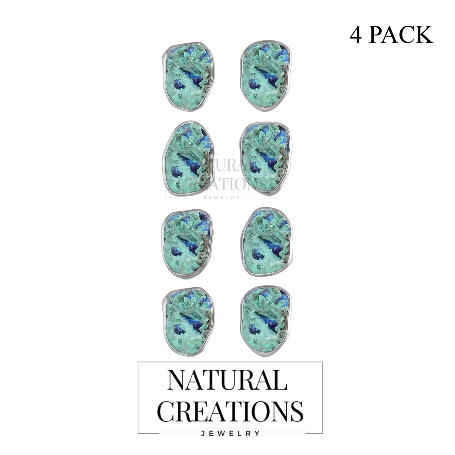 azurite malachite earrings 