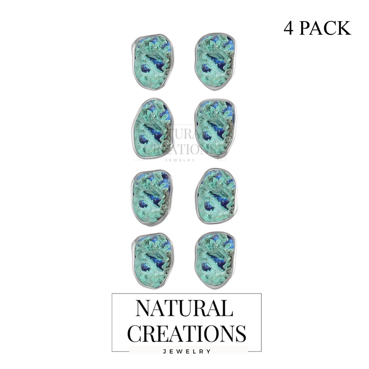 azurite malachite earrings 