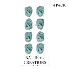 azurite malachite earrings 