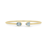 aquamarine cut bracelet