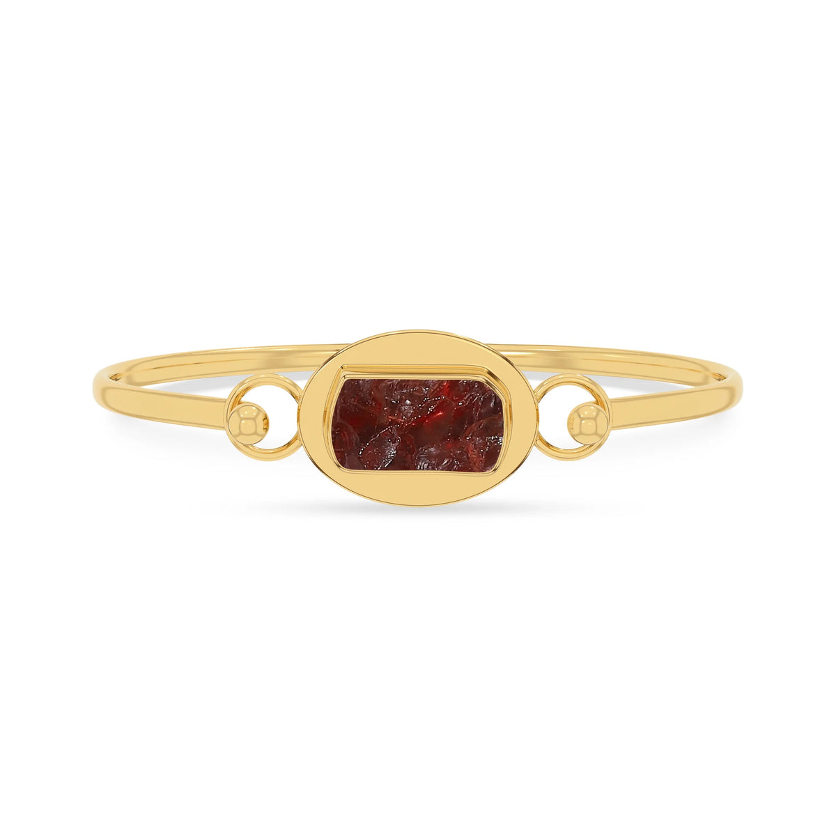 garnet rough bracelet