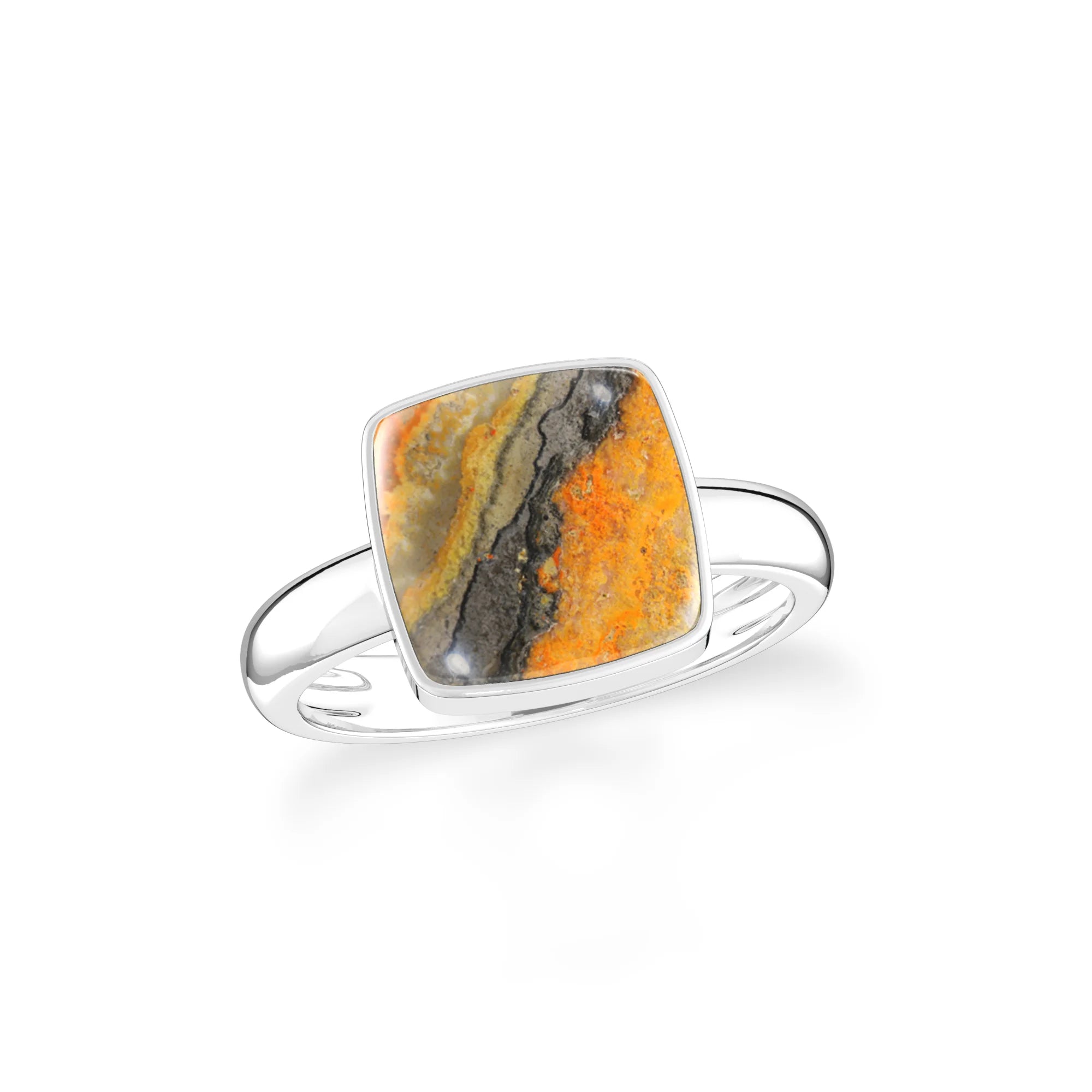 bumble-bee bezel-set ring