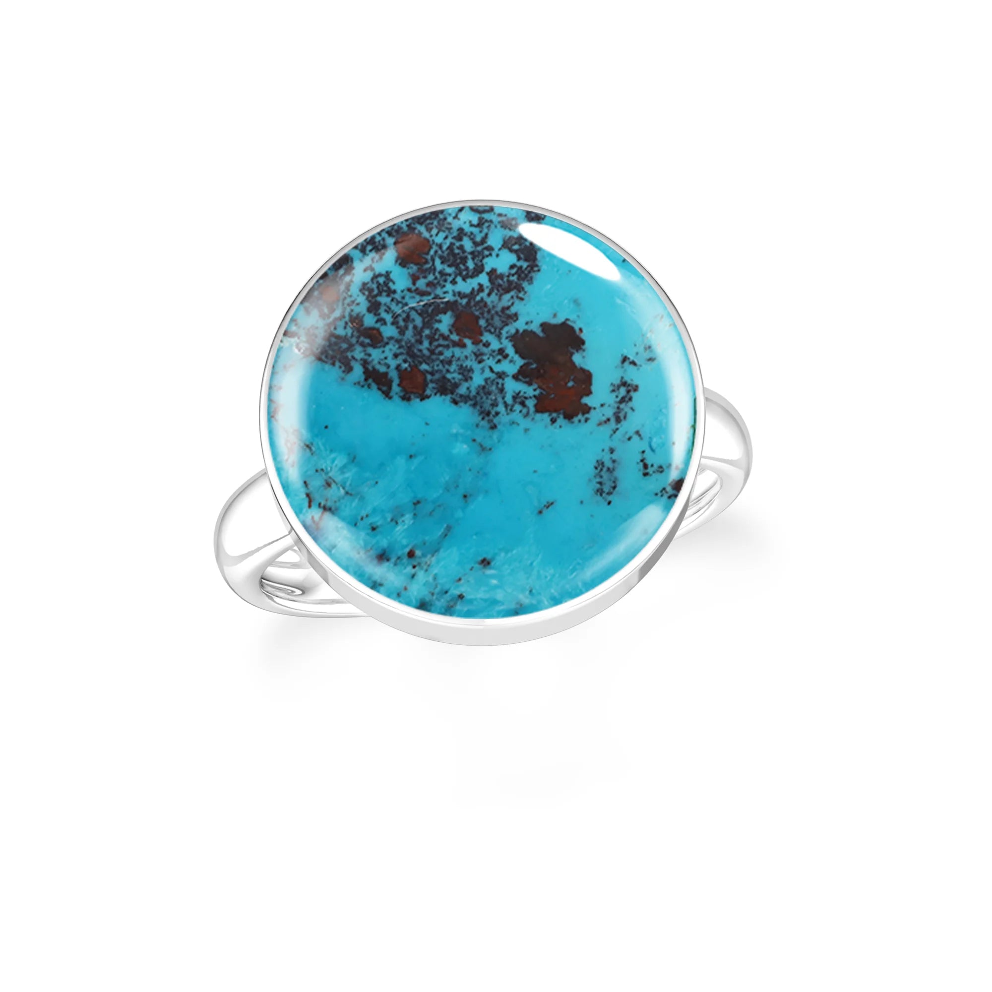 shattuckite bezel-set ring