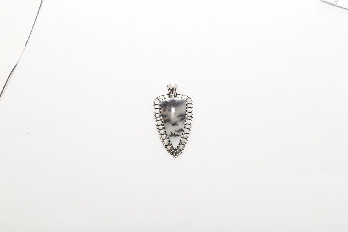 dendritic opal pendant
