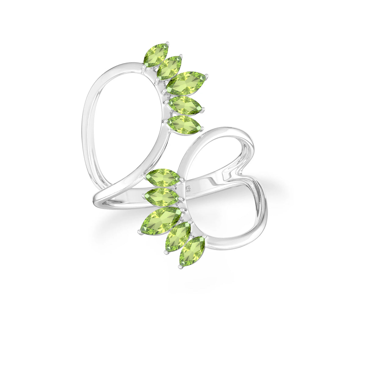 peridot prong-set ring