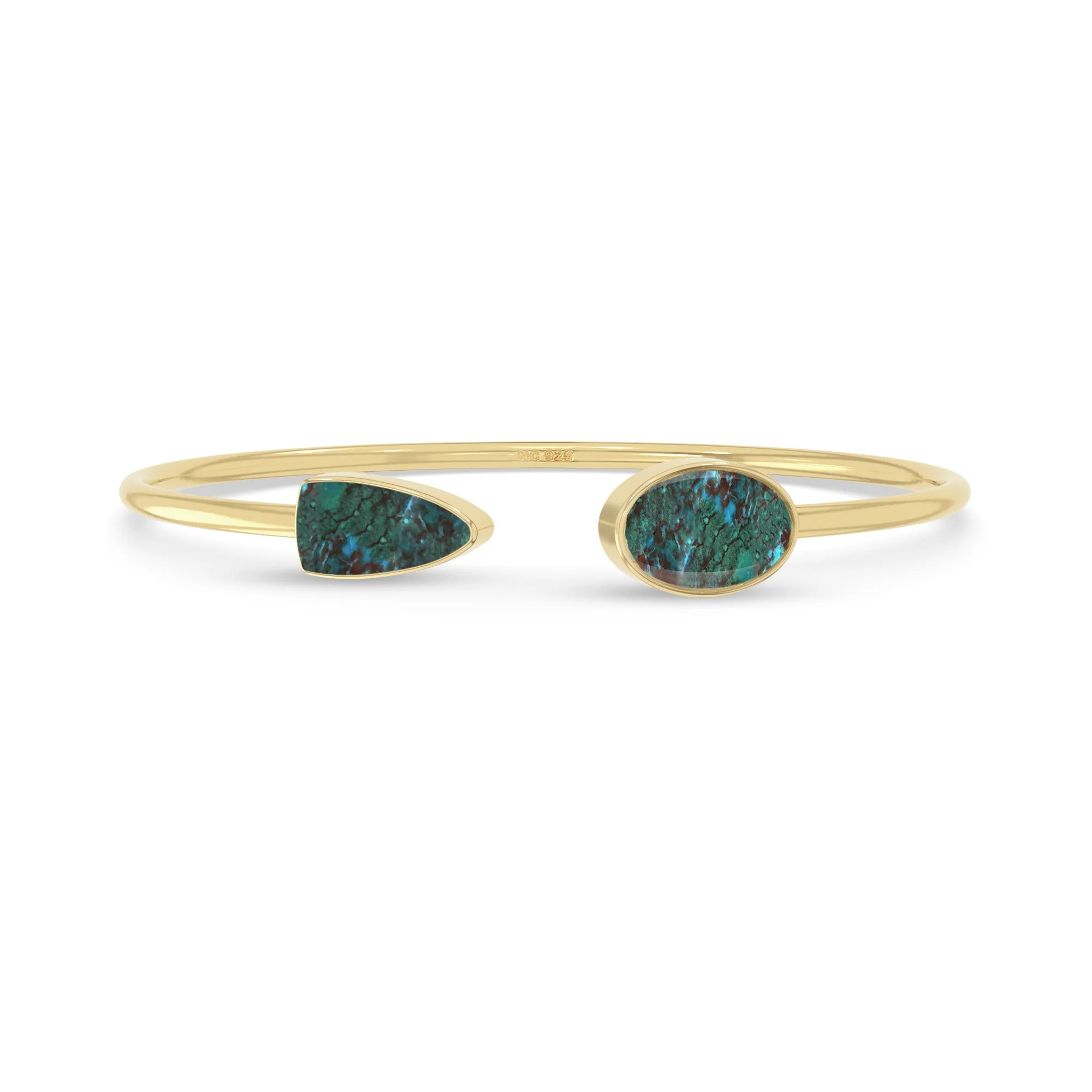 chrysocolla cab bracelet