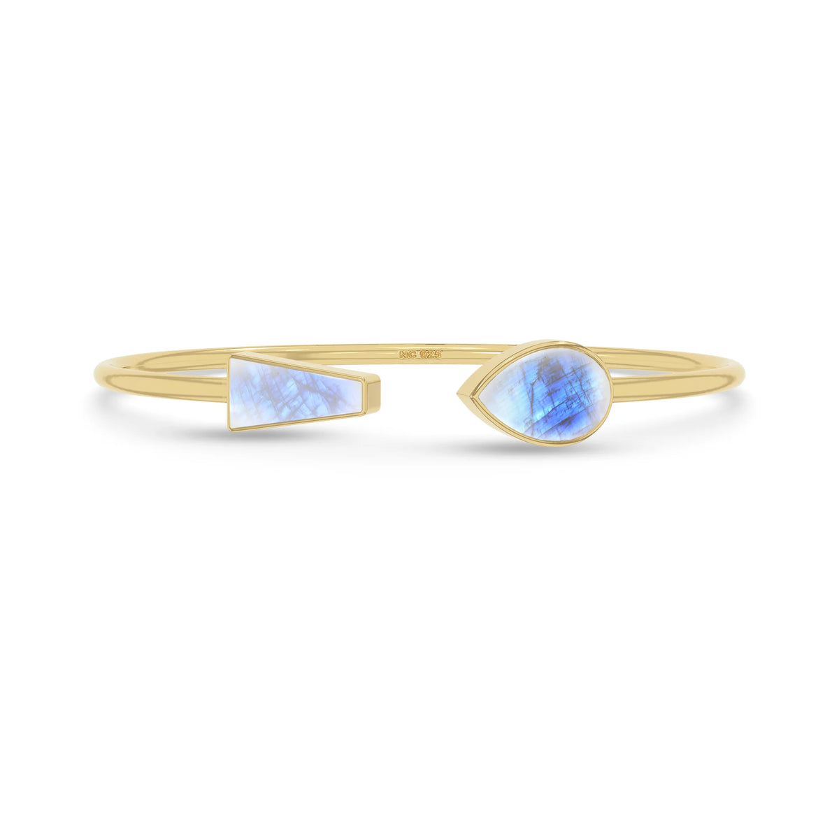 rainbow moonstone cab bracelet