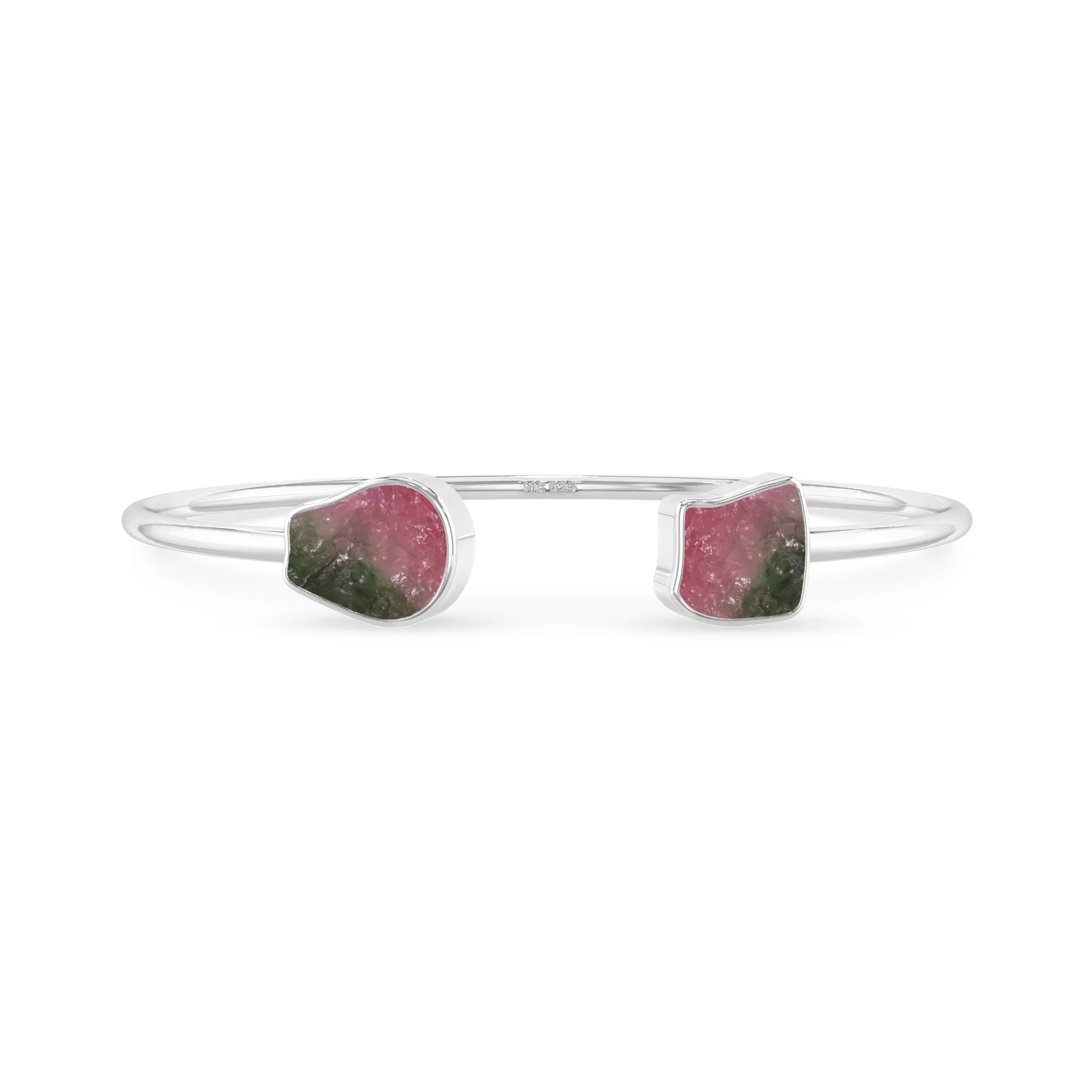 watermelon tourmaline twister bracelet
