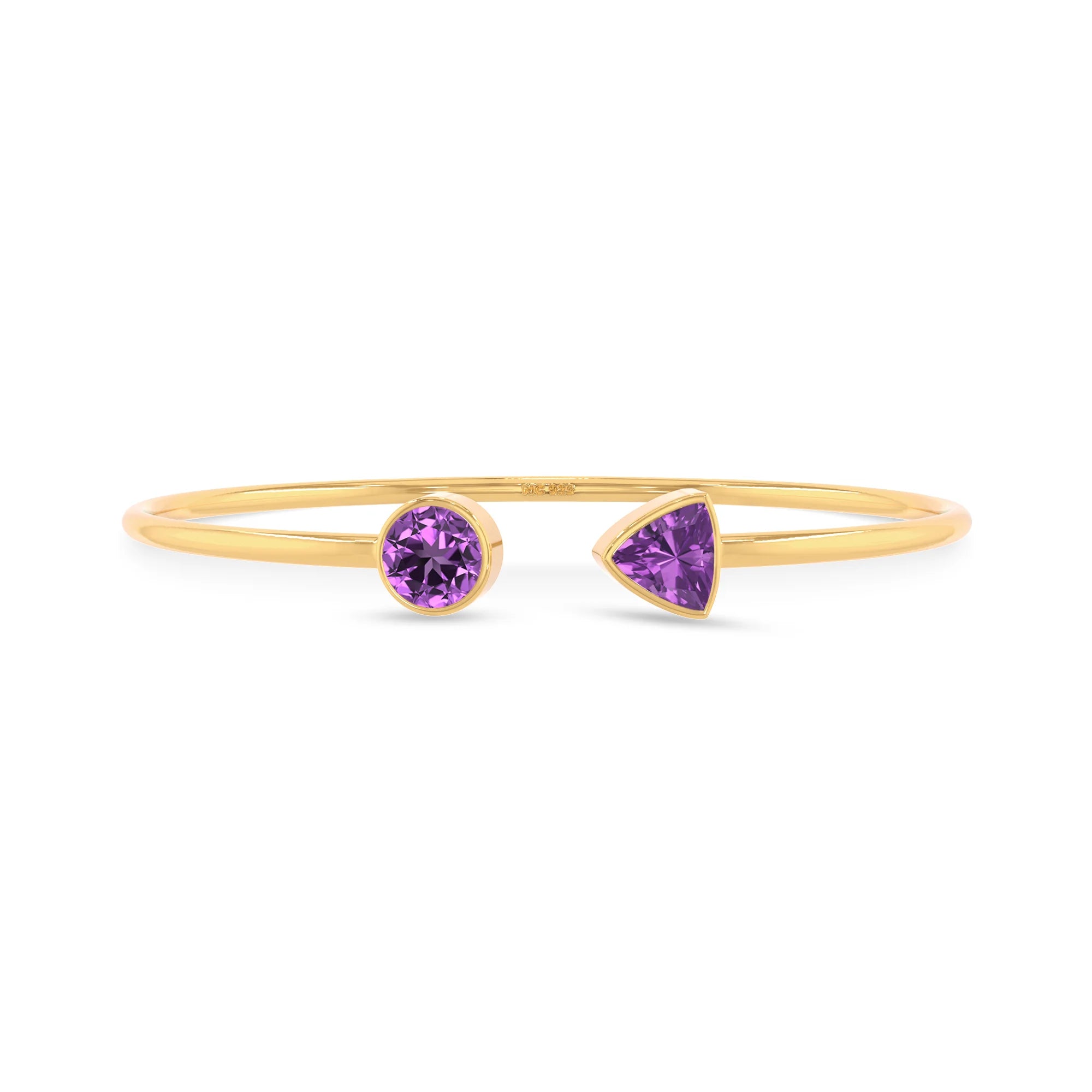 amethyst cut bracelet