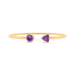 amethyst cut bracelet