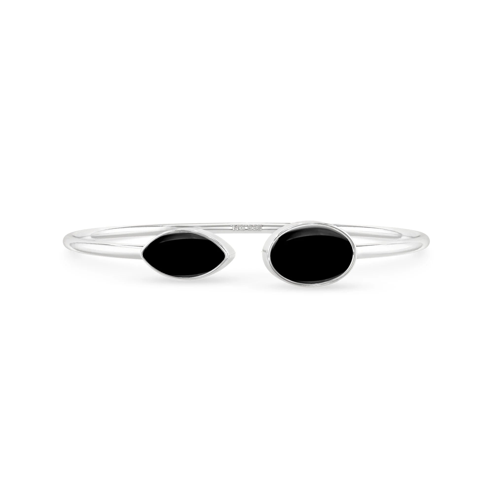 black onyx cab bracelet