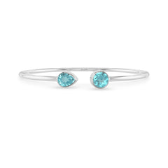 paraiba apatite cut bracelet