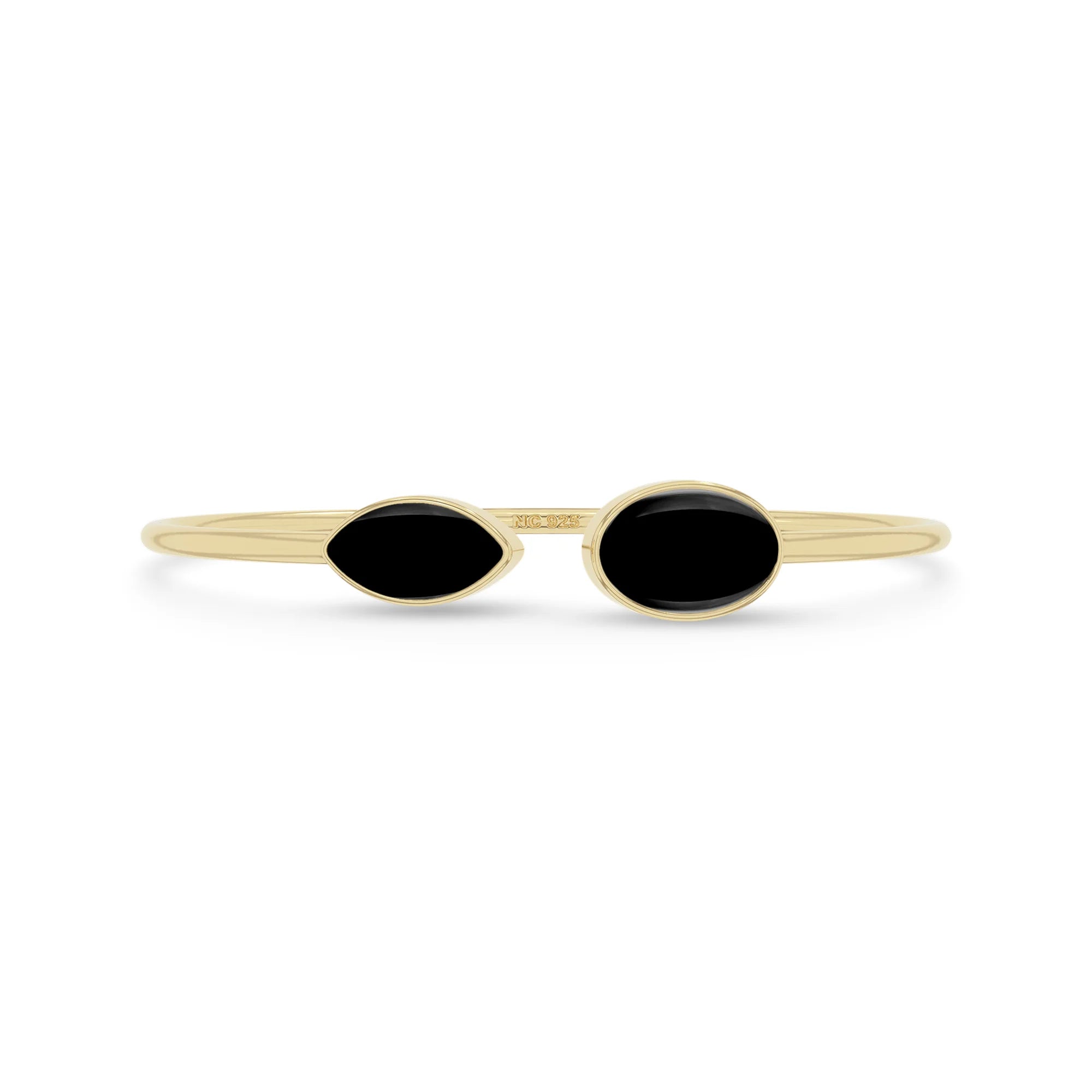 black onyx cab bracelet