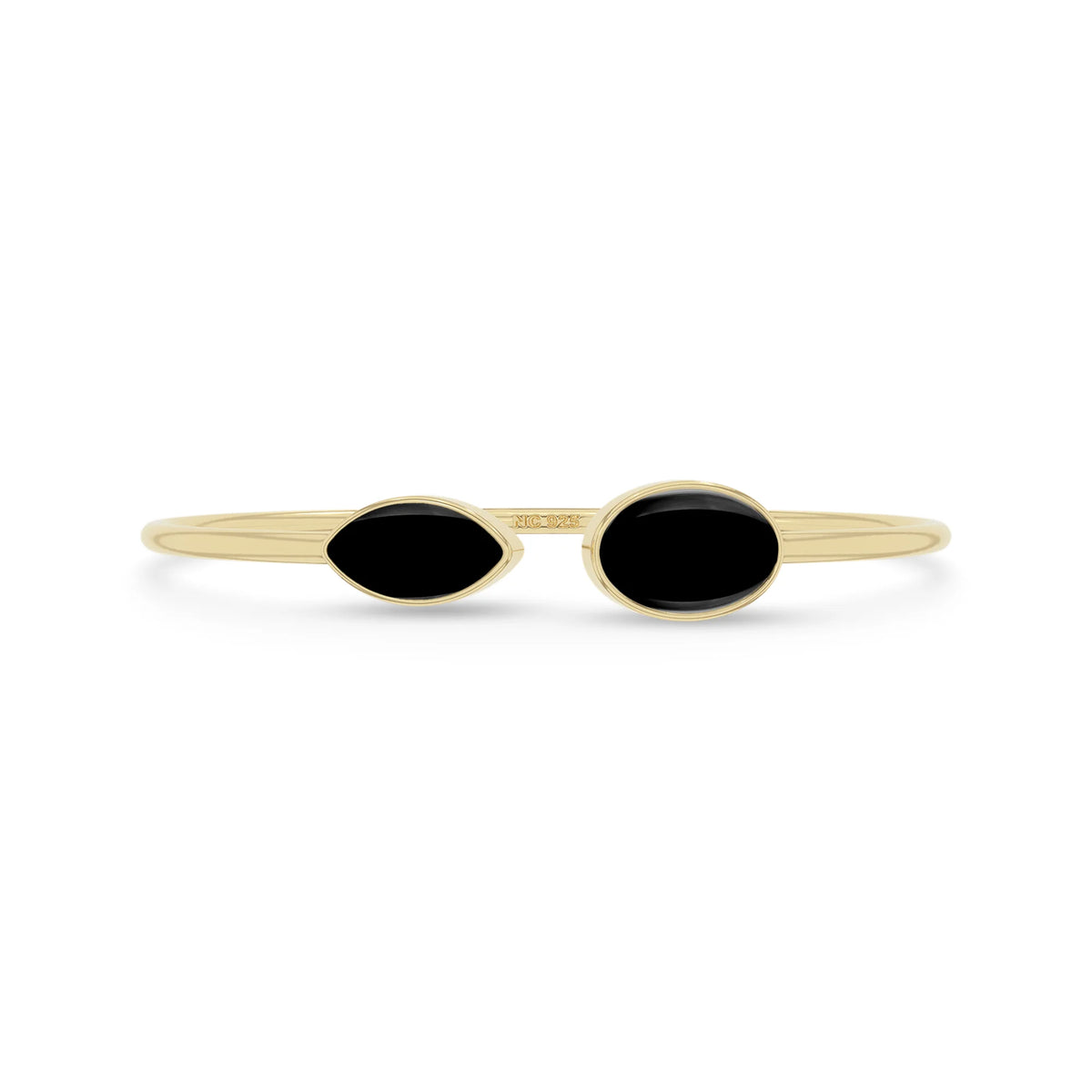 black onyx cab bracelet