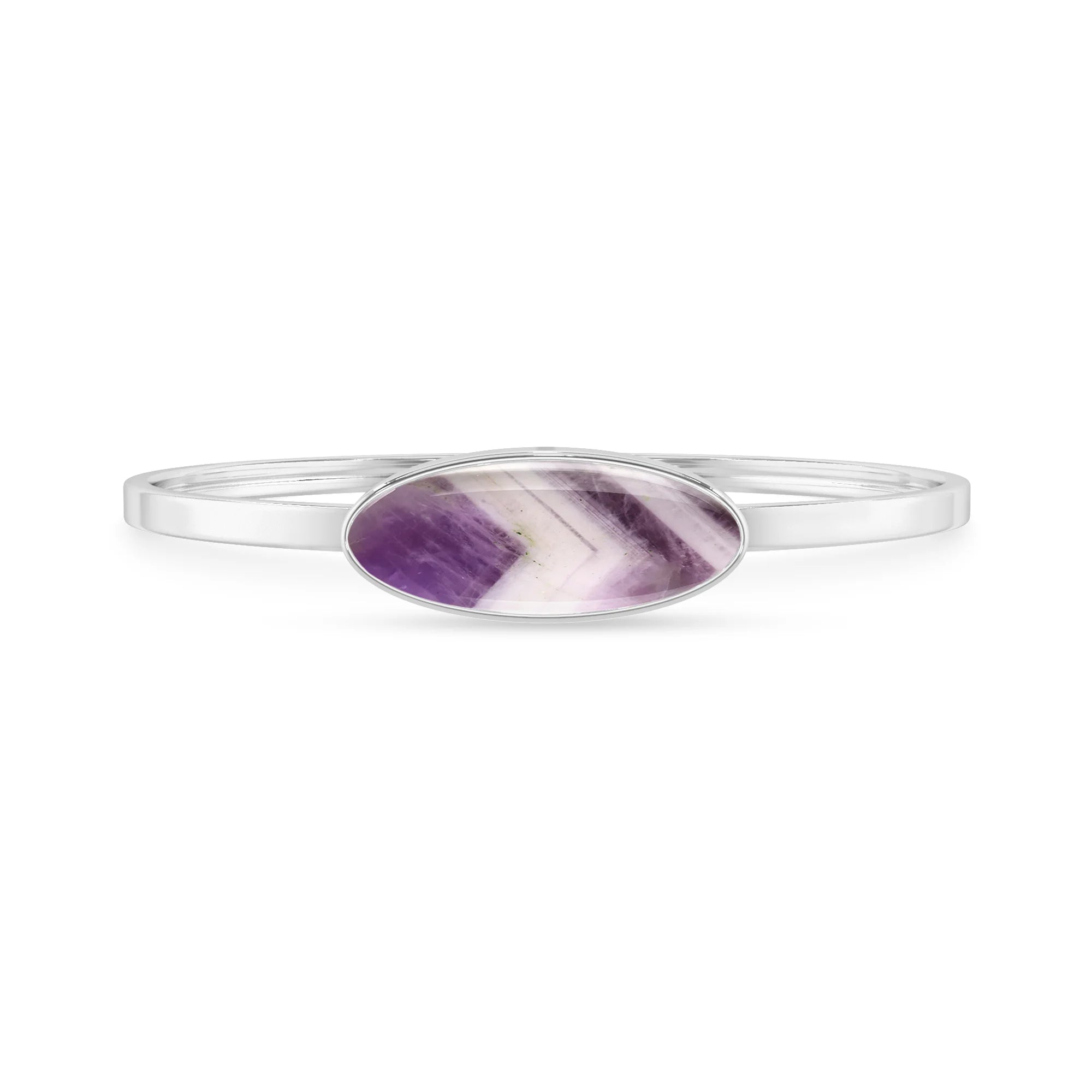 chevron amethyst rough bracelet
