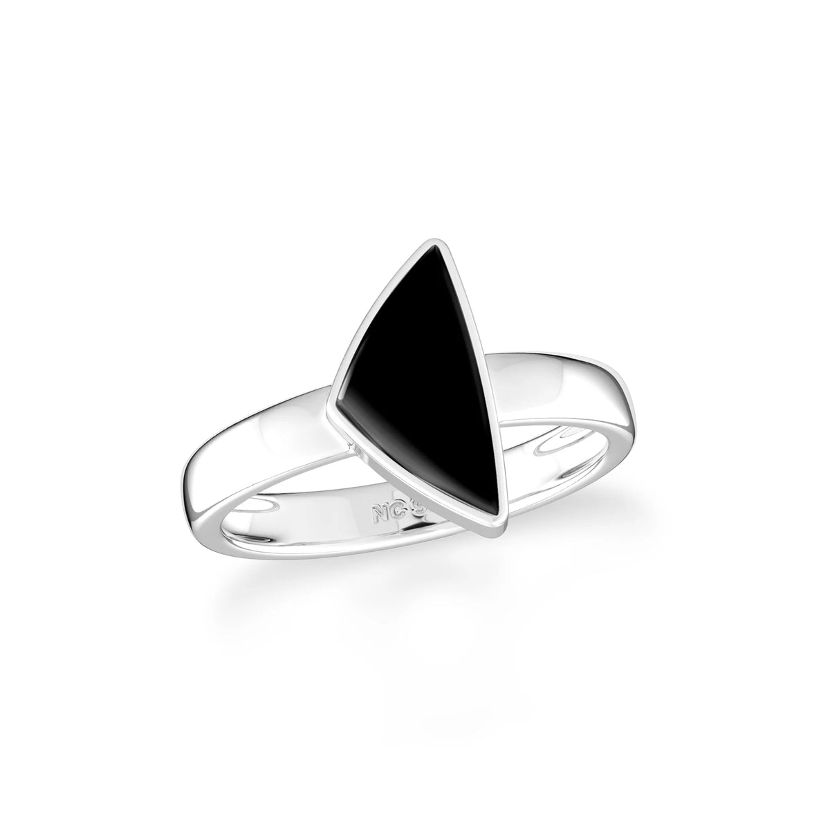 black-onyx bezel-set ring