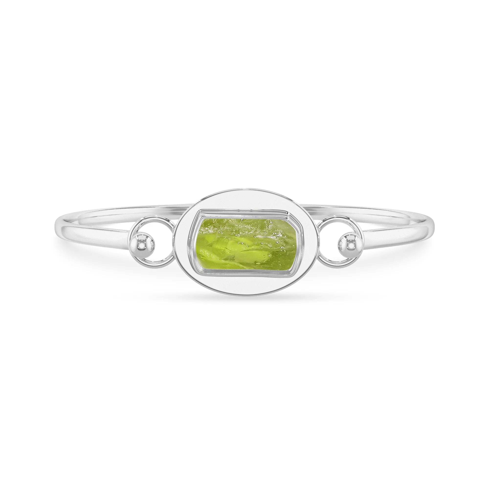 peridot rough bracelet