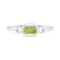 peridot rough bracelet