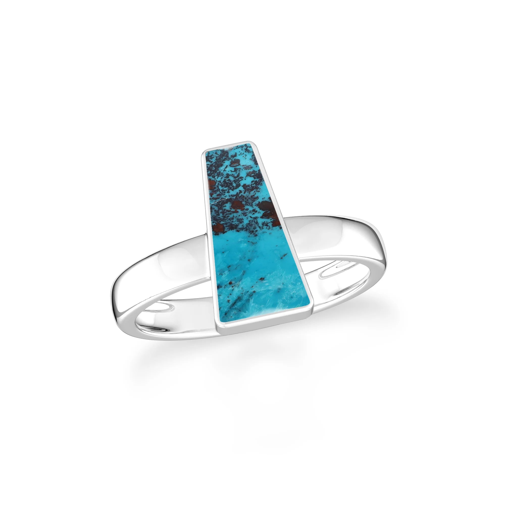 shattuckite bezel-set ring