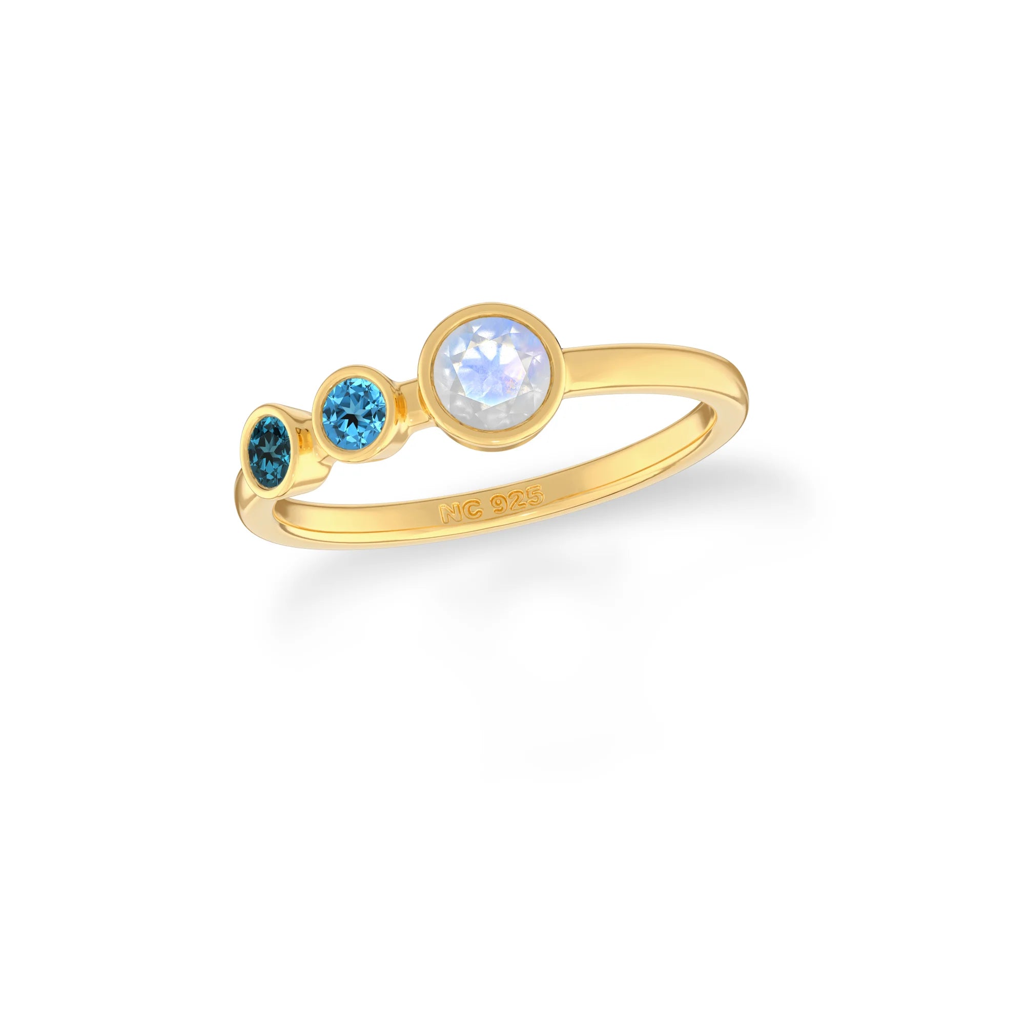rainbow moonstone rings