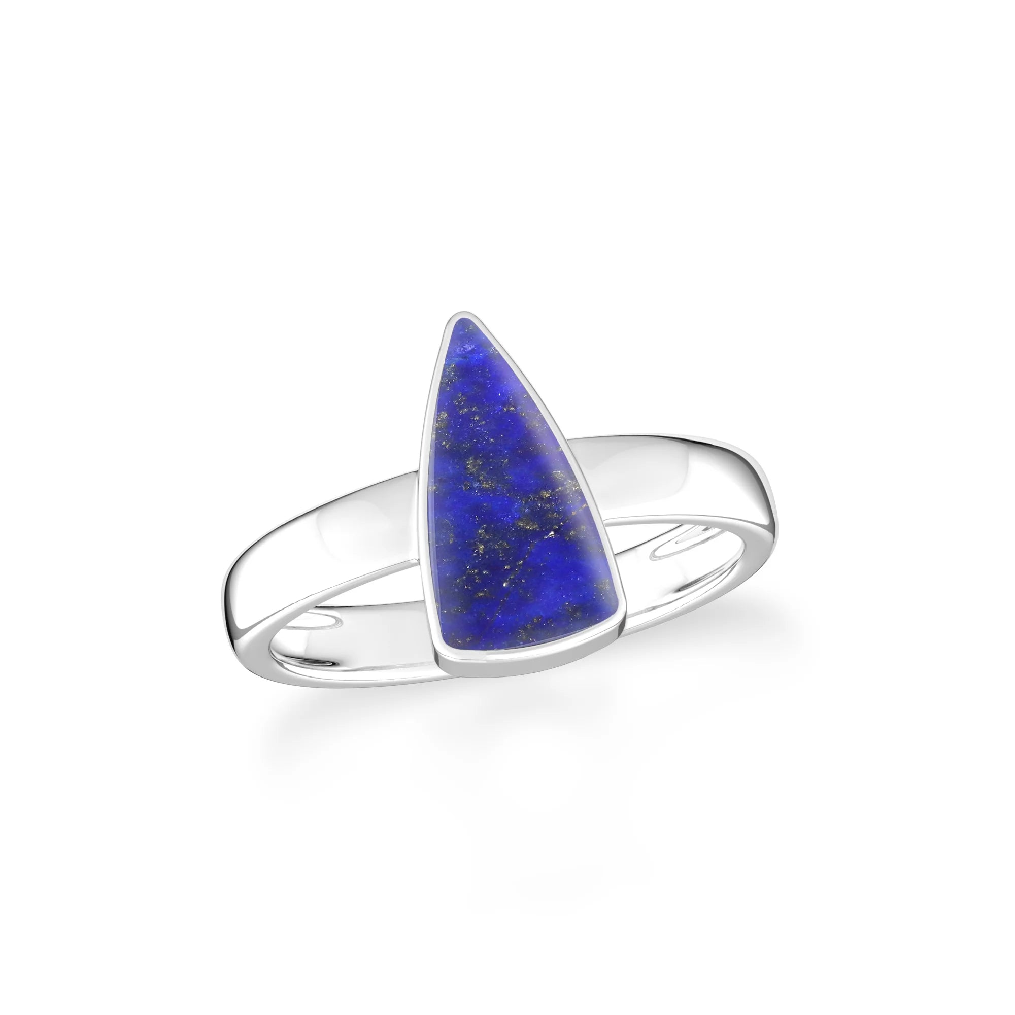 lapis-lazuli bezel-set ring
