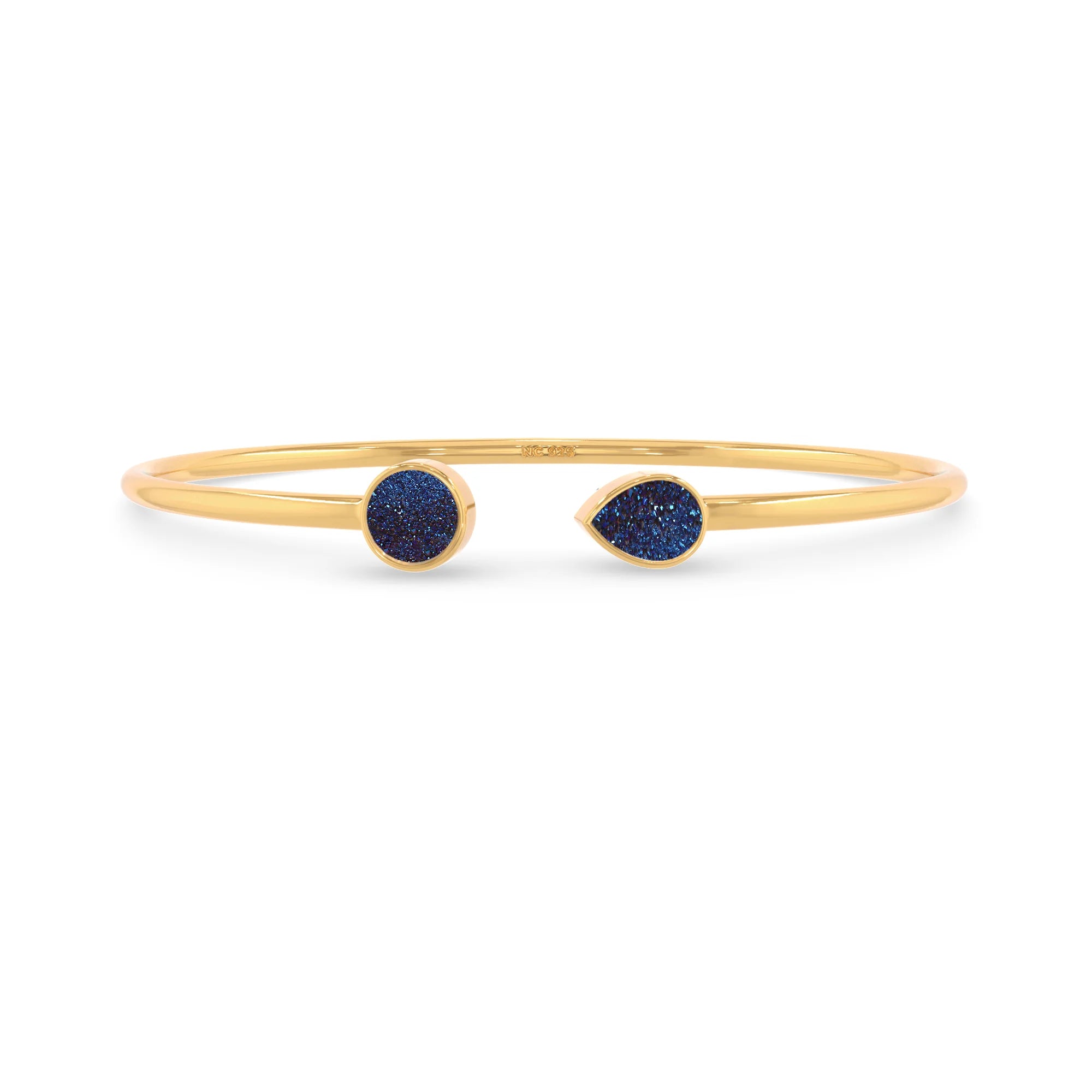 titanium druzy blue cab bracelet