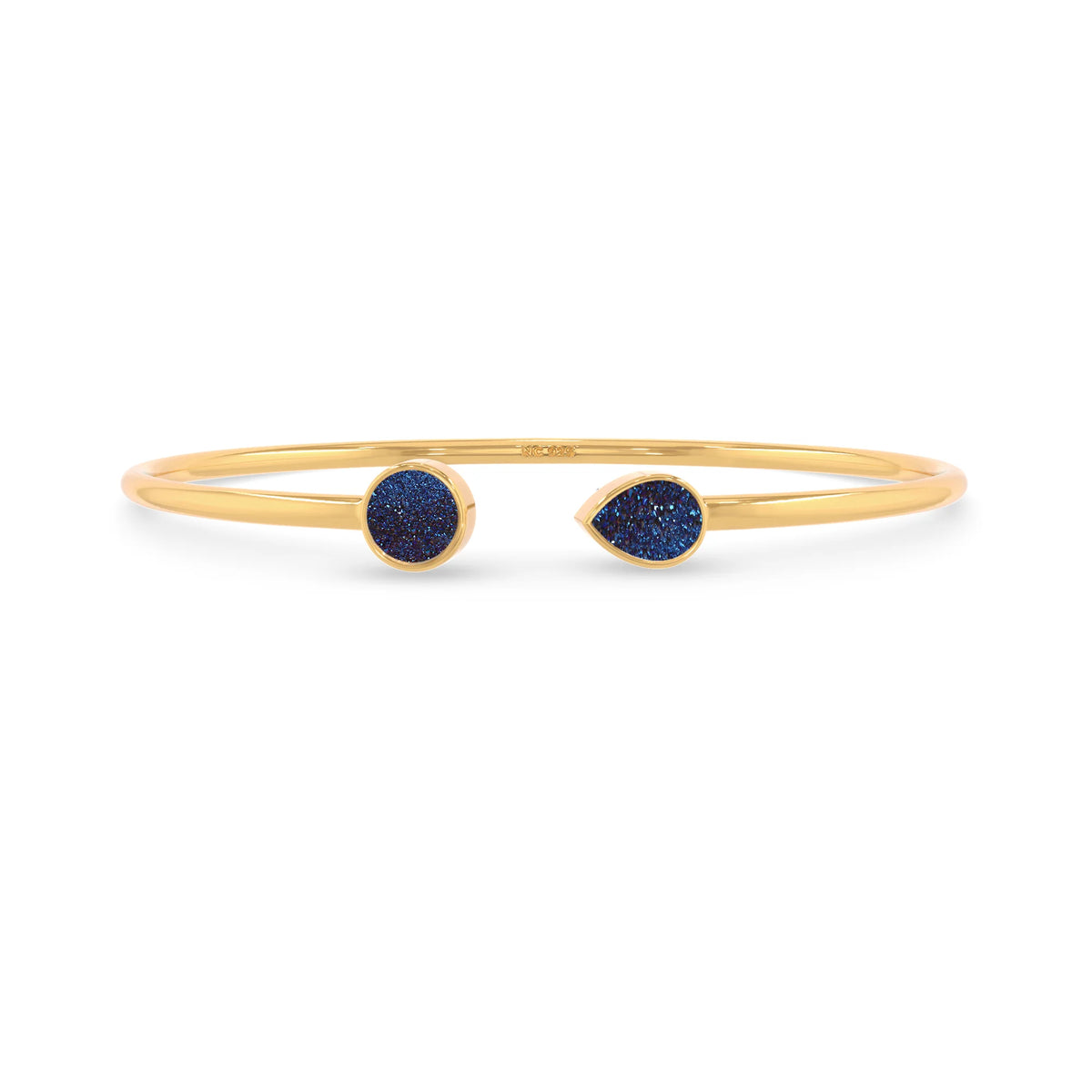 titanium druzy blue cab bracelet