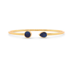 titanium druzy blue cab bracelet