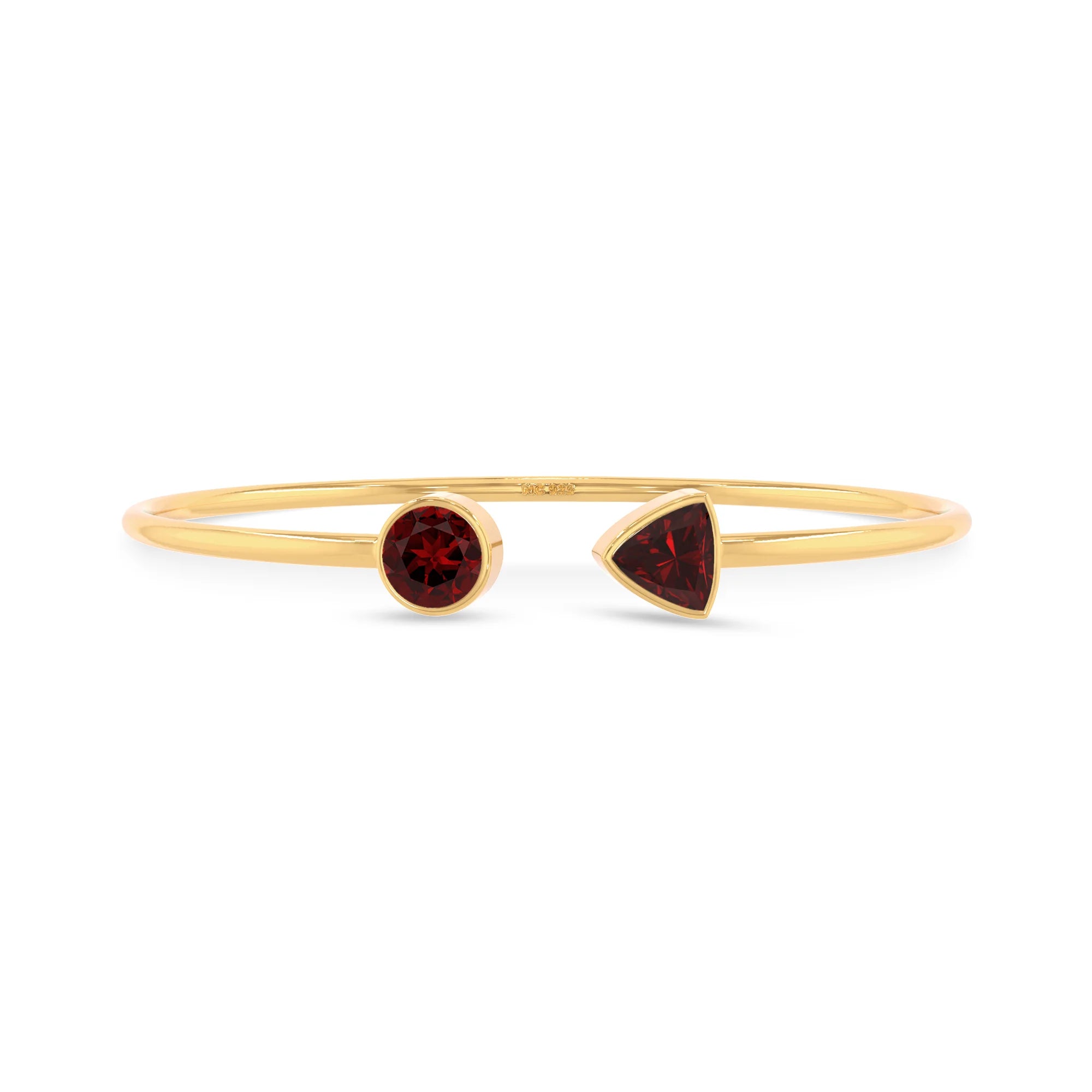 garnet cut bracelet