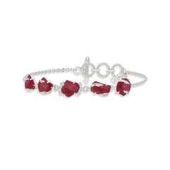 pink tourmaline rough bracelet