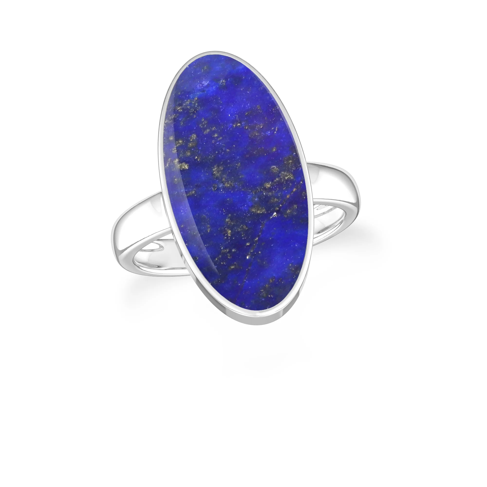 lapis-lazuli bezel-set ring