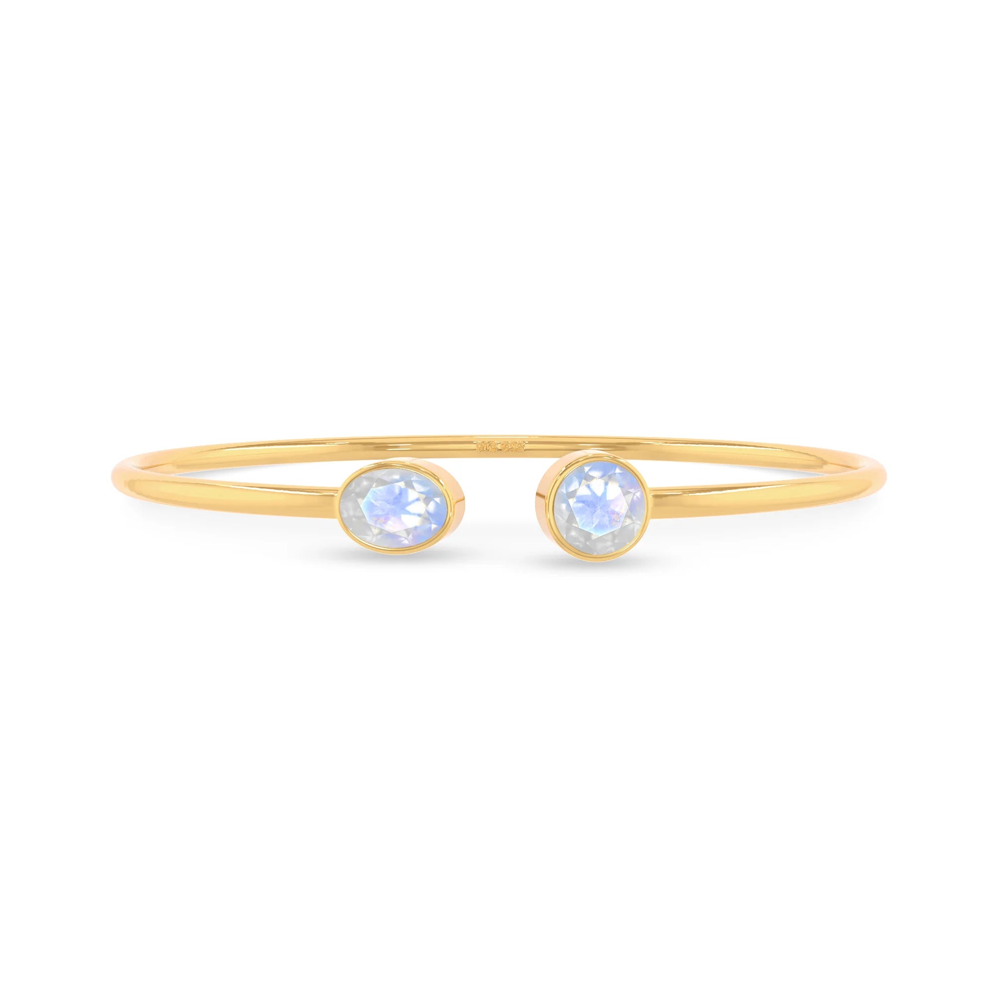 rainbow moonstone cut bracelet