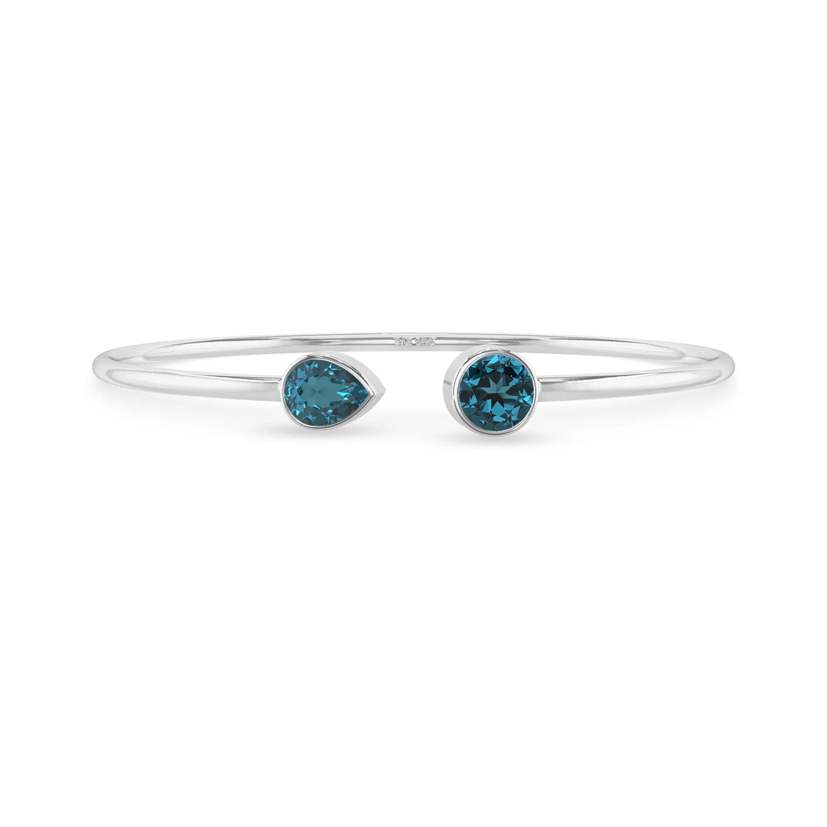 london blue topaz cut bracelet